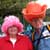 Howard and Sue in silly hats